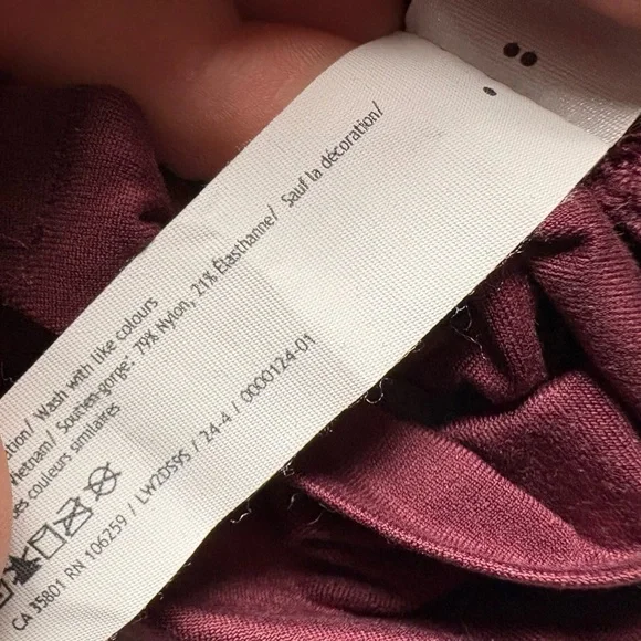 Lululemon Wine Light Bra - Picture 5 of 5